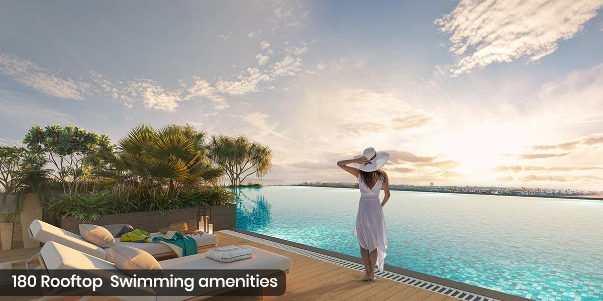 180 Rooftop Swimming amenities