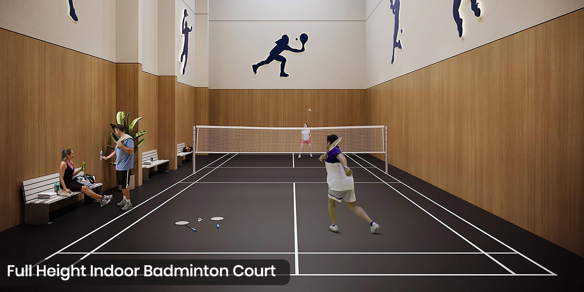 Full Height Indoor Badminton Court